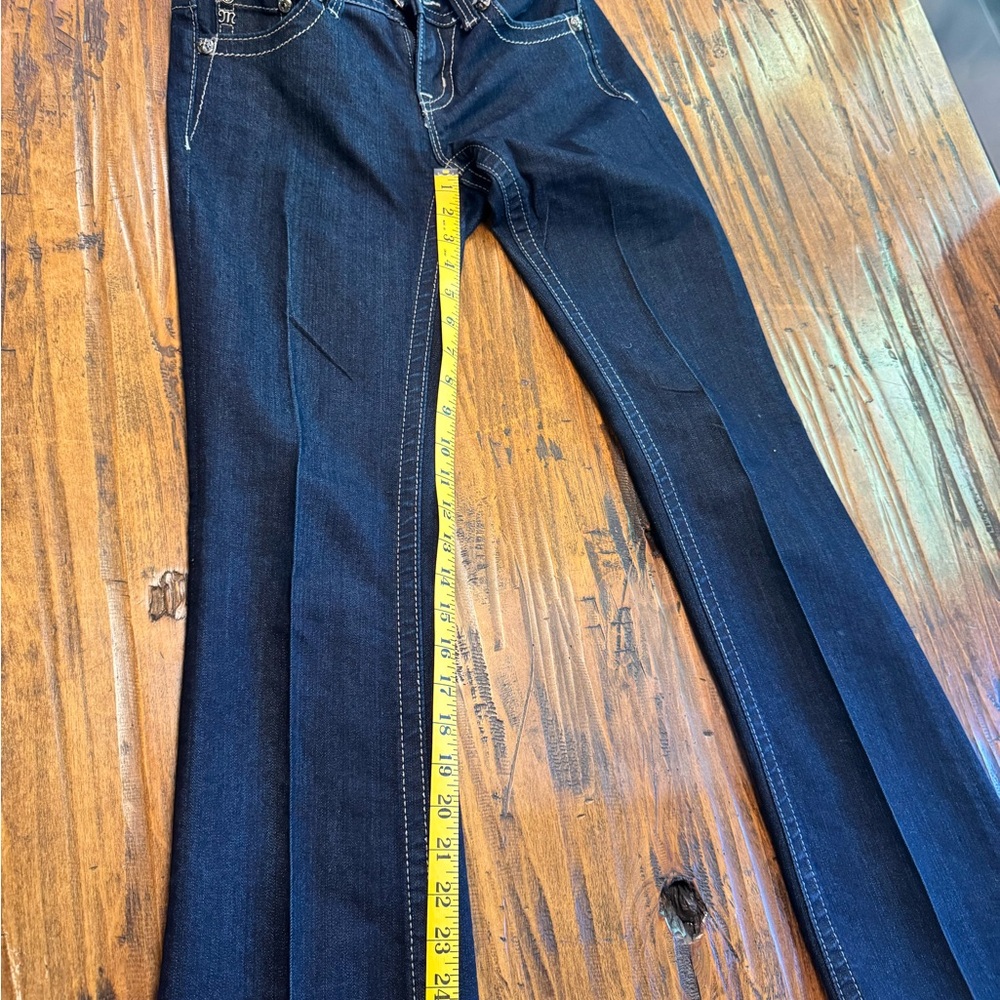 Miss Me Dark Blue Wide Leg Jeans